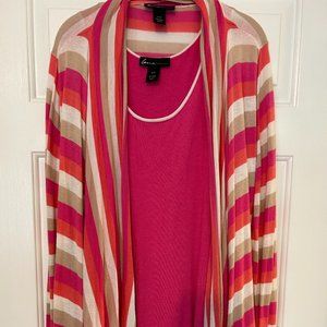 Lane Bryant- pink camisole and sweater set (size 18/20)